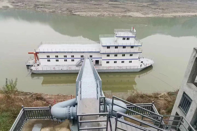 สถานีสูบน้ำที่มีระดับน้ำผันผวนมาก